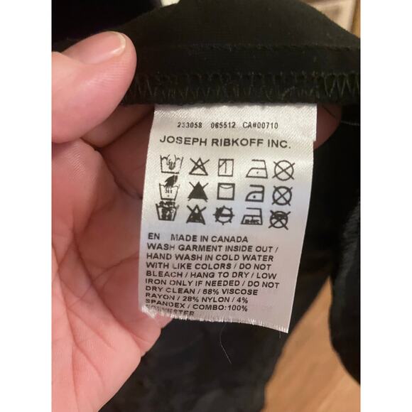 Joseph Ribkoff Black Quilted Open Cover-up Jacket-size 8 - Picture 7 of 15